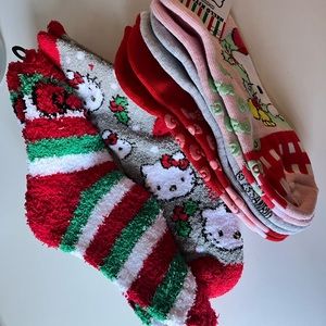 Hello Kitty Adult Size Socks a total of 5 pairs
